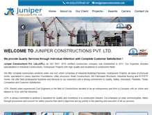 Tablet Screenshot of juniperconstructions.com